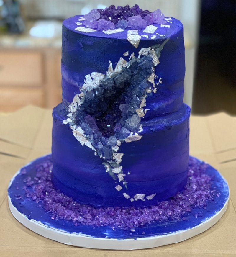 Amethyst Cake - Building Paper Mountains