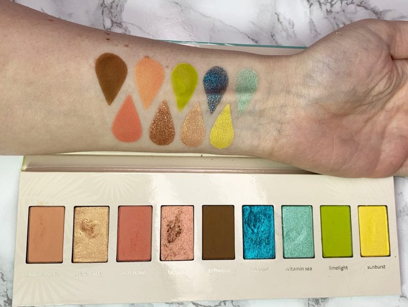 Jouer Tan Lines Eyeshadow Palette Swatches