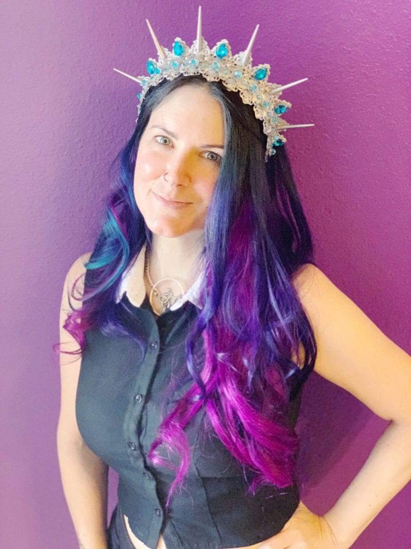 Pravana Vivids Violet, Blue & Wild Orchid hair