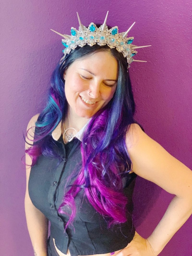 Pravana Vivids Violet, Blue & Wild Orchid hair