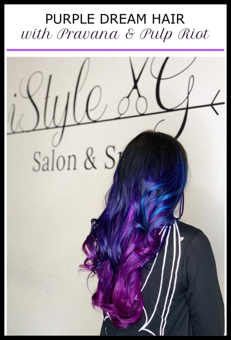 Purple Gothic Dream Hair with Pravana