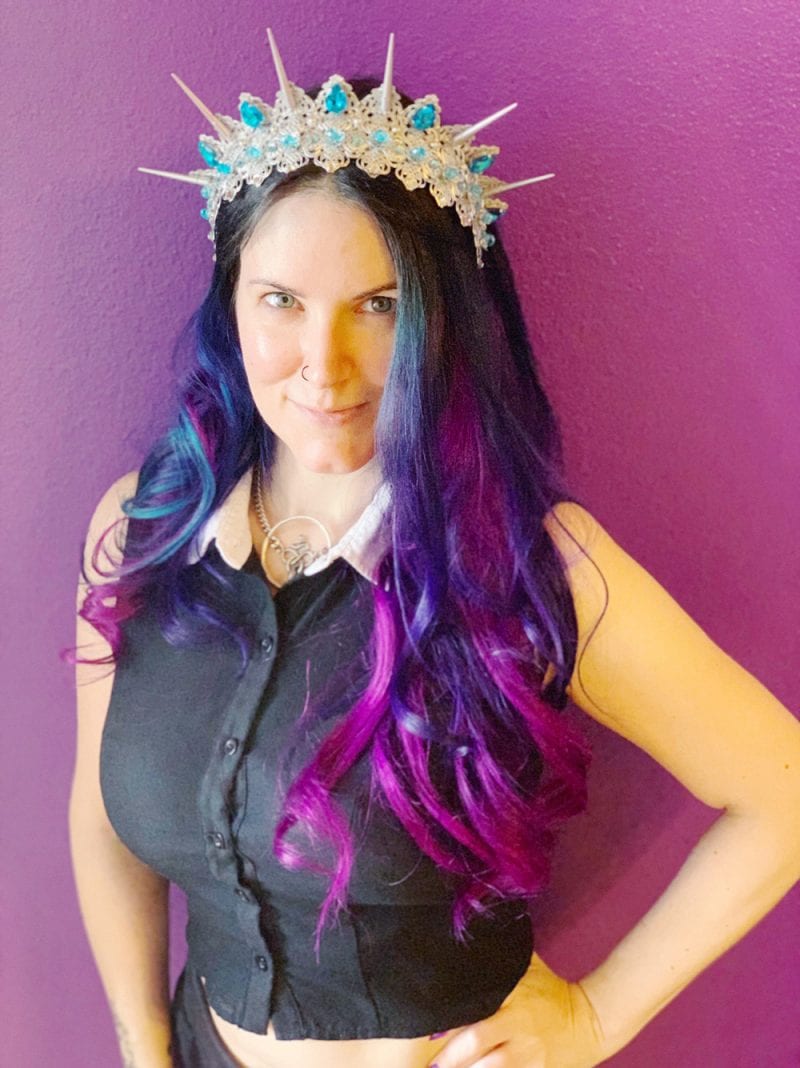 Pravana Vivids Violet, Blue & Wild Orchid hair