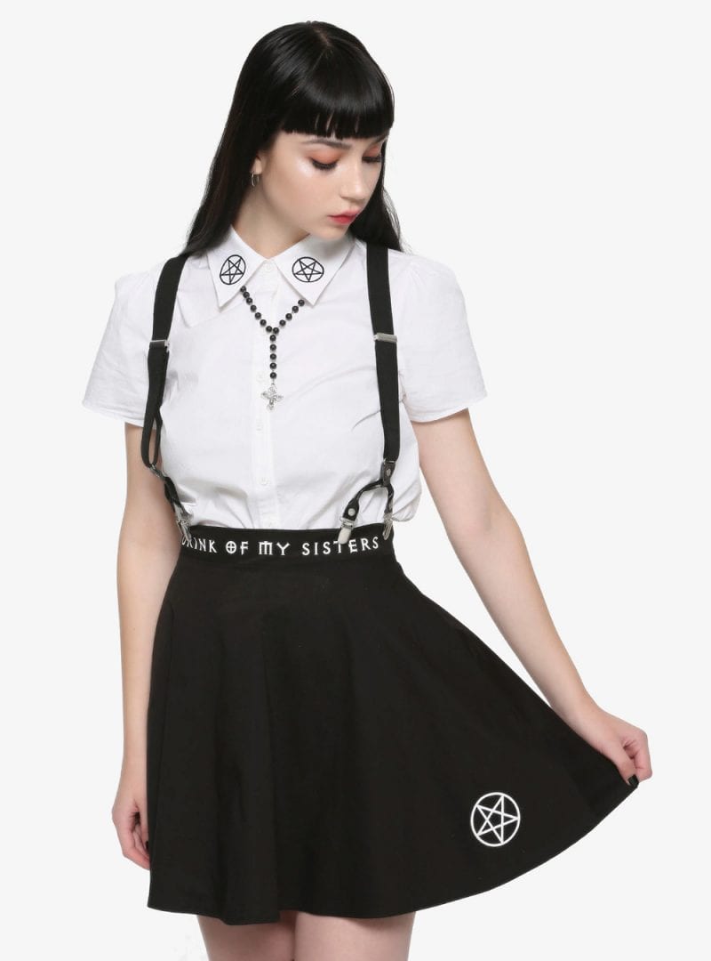 The Craft Pentagram Suspender Skirt