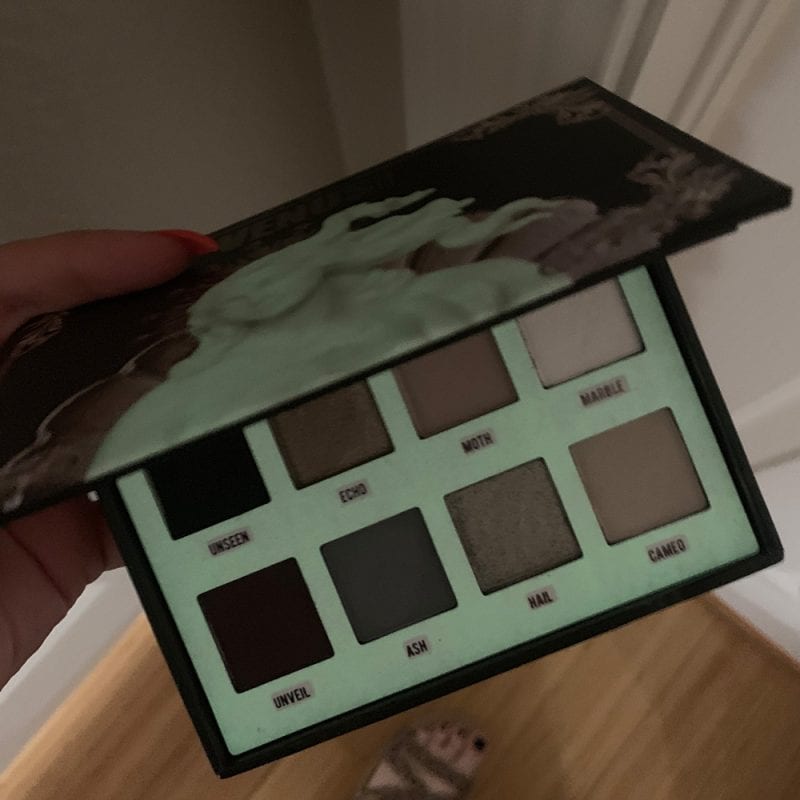 Lime Crime Venus Immortalis Palette glows in the dark