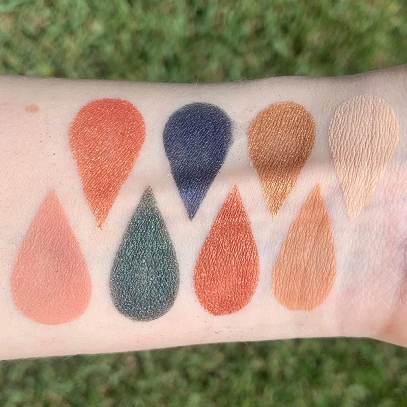 Tarte Fall Feels Palette Swatches on Fair Skin