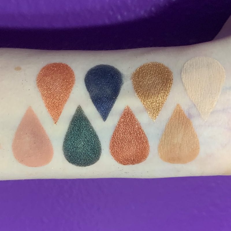 Tarte Fall Feels Palette Swatches on Fair Skin