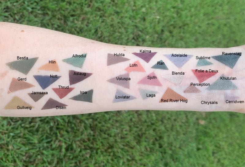 Aromaleigh Fall 2019 eyeshadow Swatches