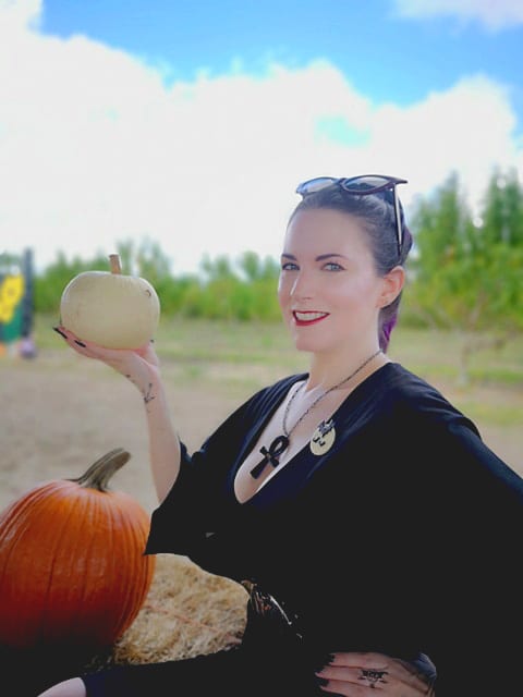 Courtney in the Pumpkin Patch