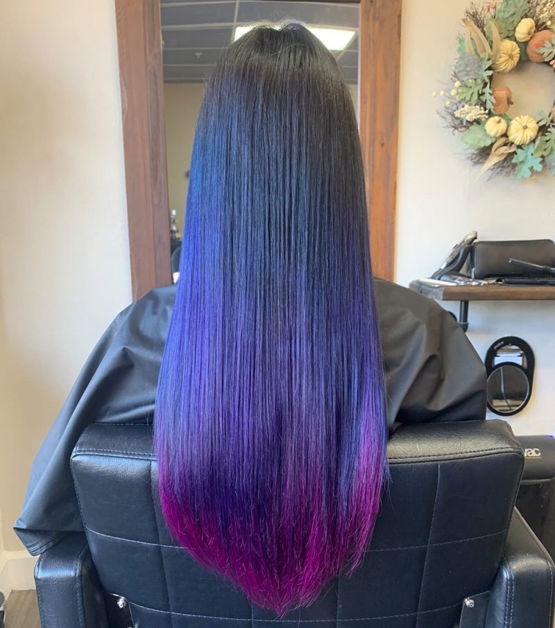 Dark Purple Inky Hair