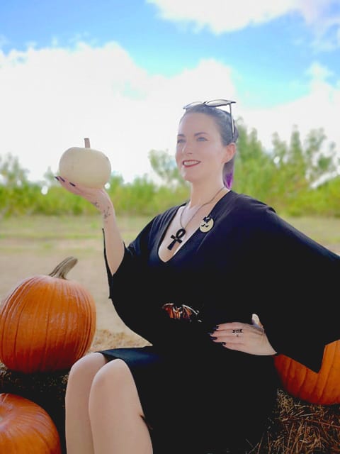 Courtney in the Pumpkin Patch