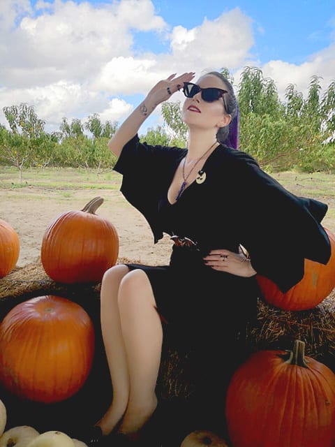 Courtney in the Pumpkin Patch
