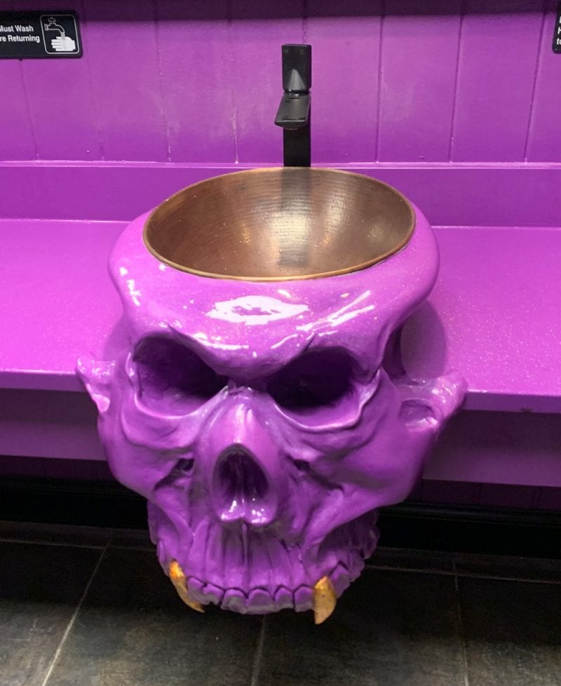 Purple Glitter Vampire Sink
