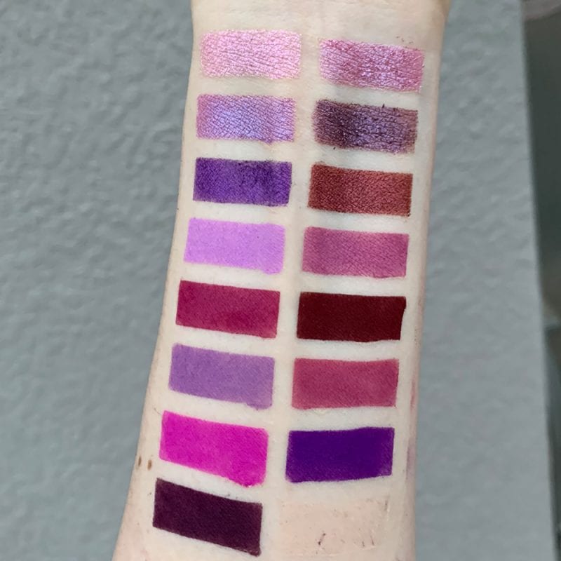 Moonslice Beauty Moon Magic Palette swatches on Fair Skin