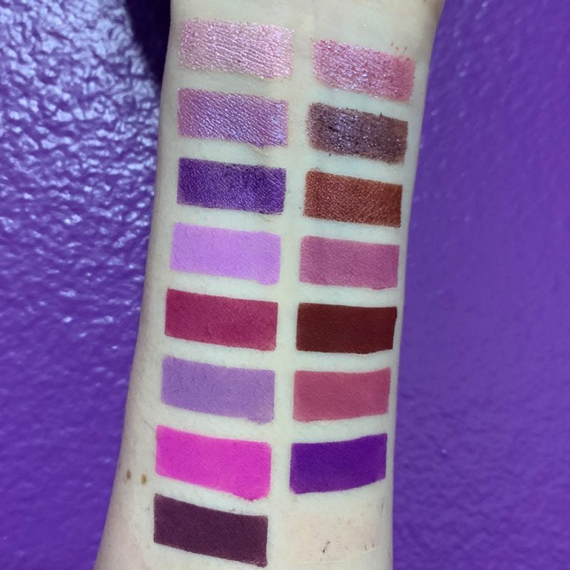 Moonslice Beauty Moon Magic Palette swatches on Light Skin