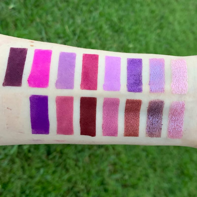 Moonslice Beauty Moon Magic Palette swatches on Pale Skin