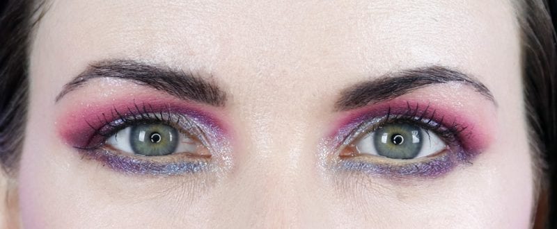 Beautiful Colorful Duochrome Makeup on Hooded Eyes