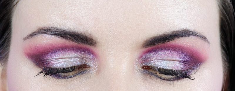 Beautiful Colorful Duochrome Makeup on Hooded Eyes