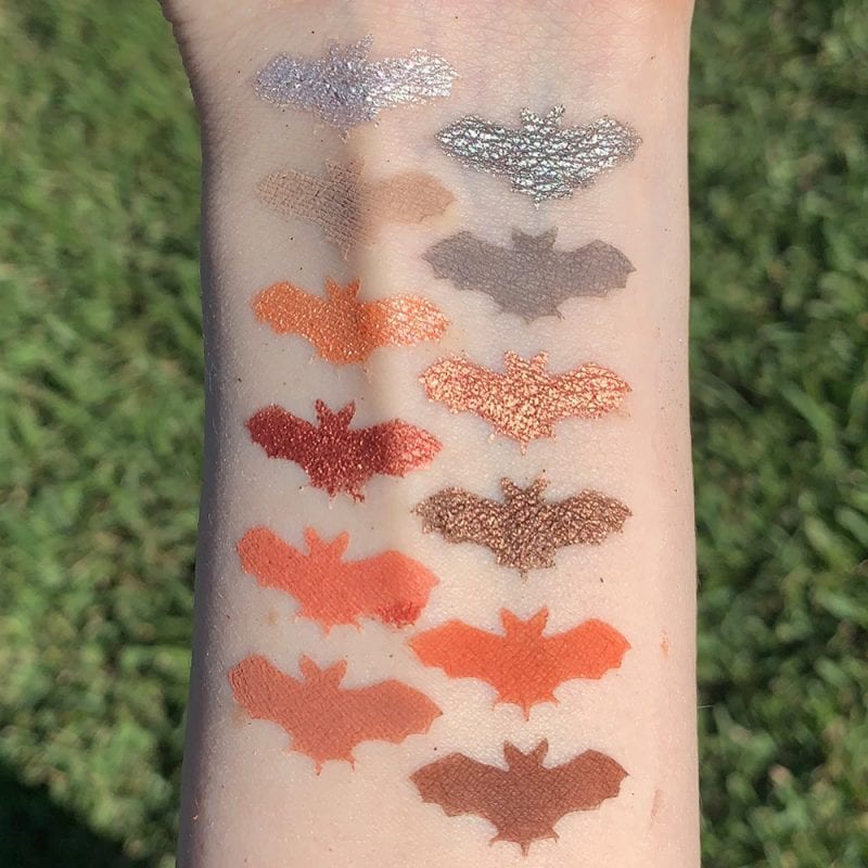 Juvia's Place Nubian 3 Coral Palette swatches on fair skin