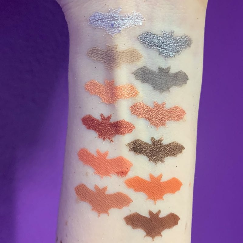 Juvia's Place Nubian 3 Coral Palette swatches on light skin