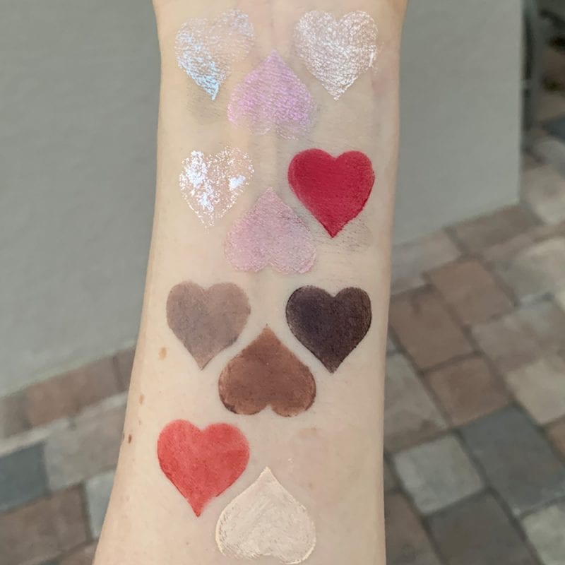 Rituel de Fille Inner Glow Creme Pigments swatched on light skin