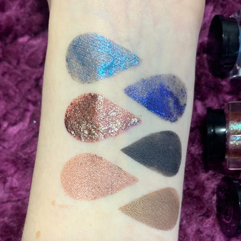 Rituel de Fille Ash & Ember Eye Soots Swatches on Light Skin