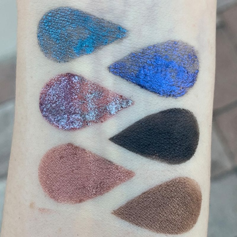 Rituel de Fille Ash & Ember Eye Soots Swatches on Pale Skin