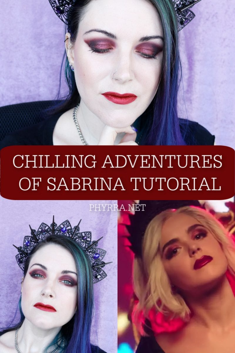 Chilling Adventures of Sabrina Inspired Red Makeup Tutorial