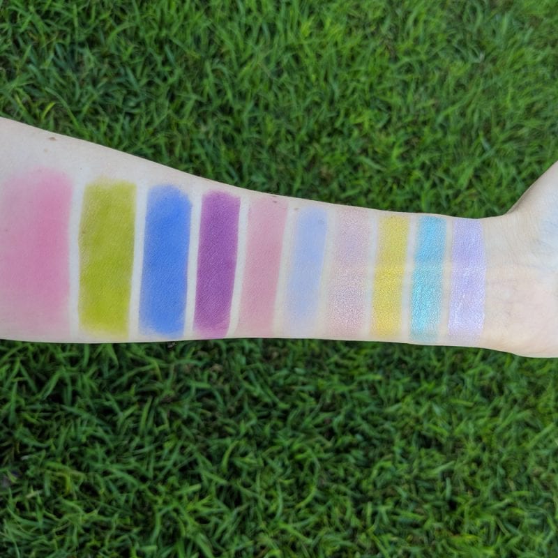 Sugarpill Pink Capsule Collection Swatches