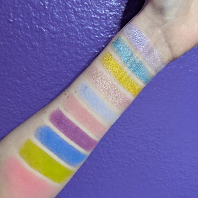 Sugarpill Pink Capsule Collection Swatches