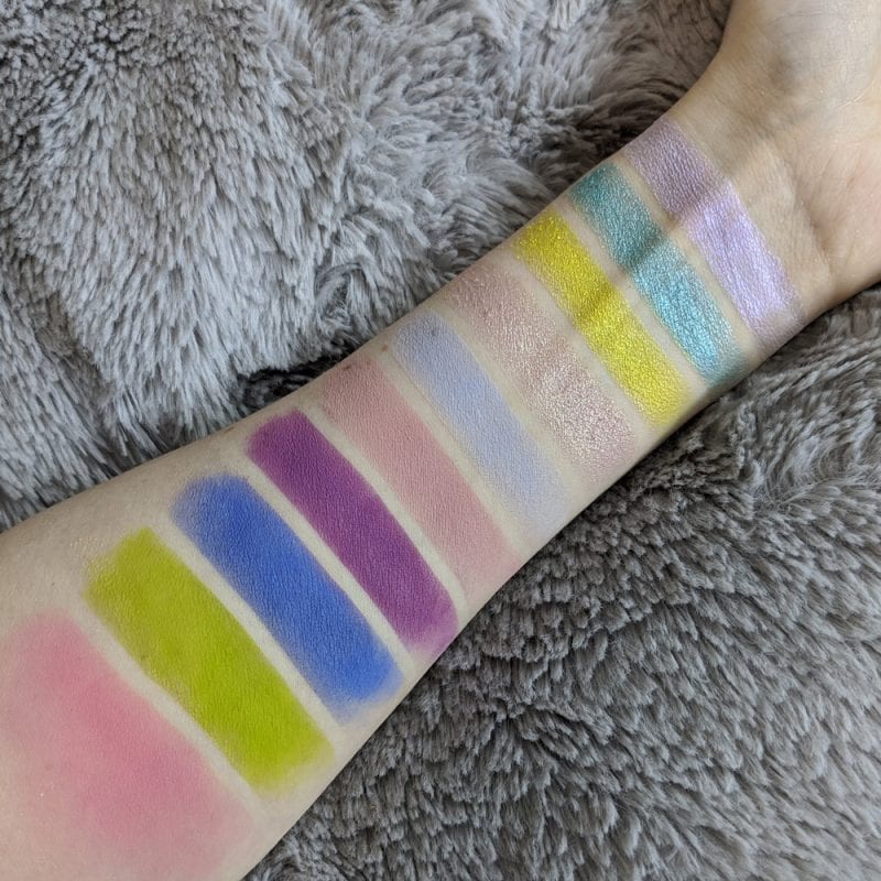 Sugarpill Pink Capsule Collection Swatches
