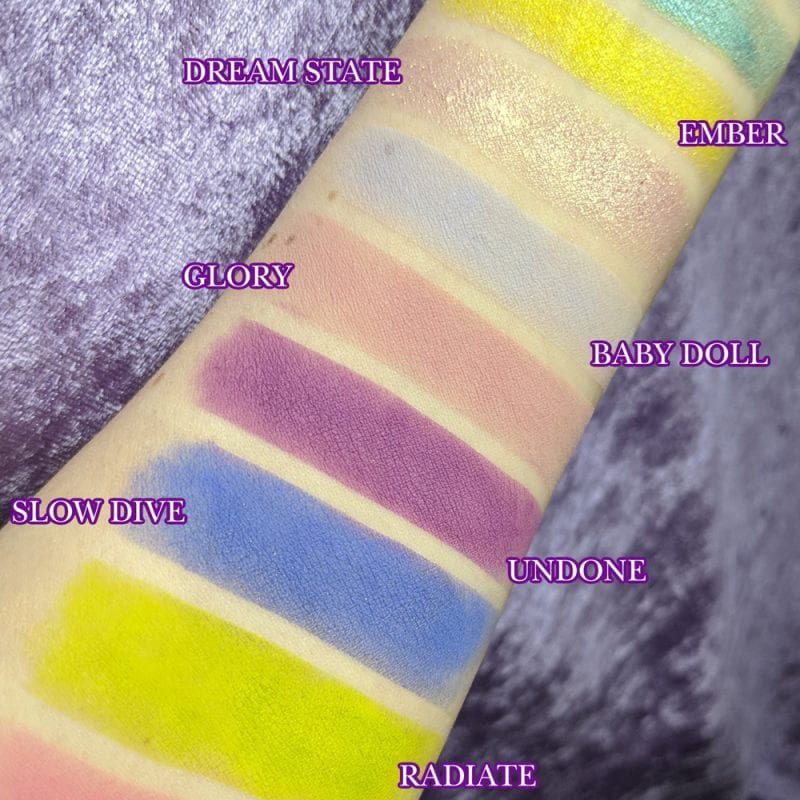 Sugarpill Pink Capsule Swatches