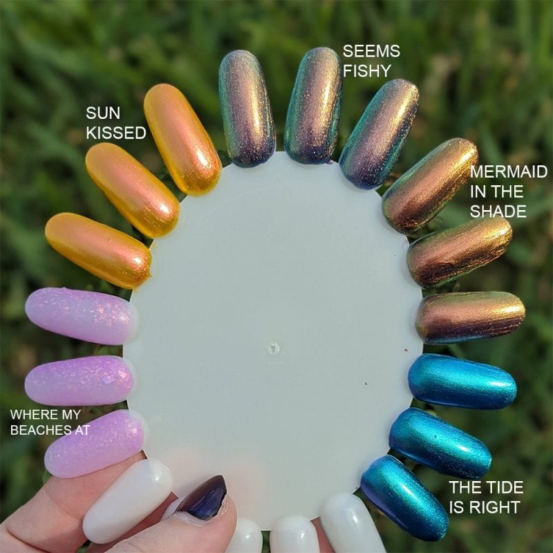 KBShimmer Beach Break Collection Swatches