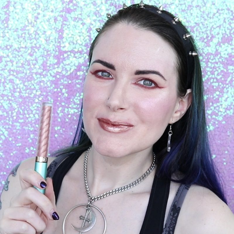 Beauty Bakerie Rose Pose Lip Whip Swatched on Pale Skin