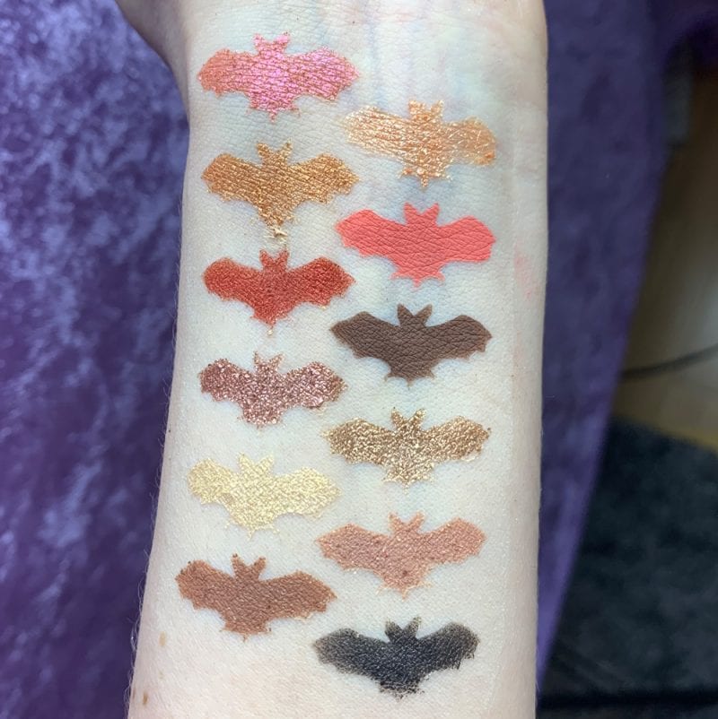 NABLA Cutie Palette Swatches Coral, Nude