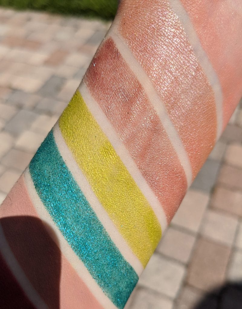 Sugarpill Capsule Collection C2 Swatches on Light Skin