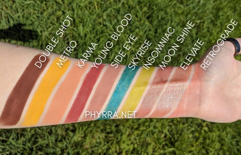 Sugarpill Capsule Collection C2 Swatches