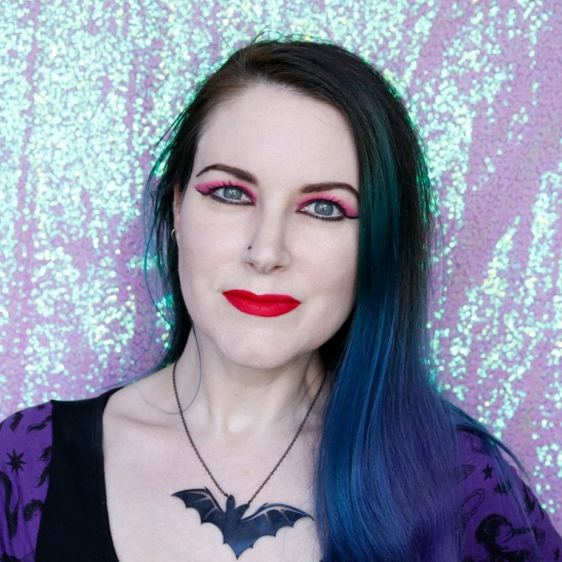 World Goth Day Makeup Look - Red Lips Melt Bellastona