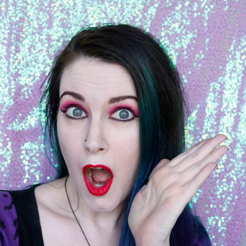 World Goth Day Makeup Look - Red Lips Melt Bellastona