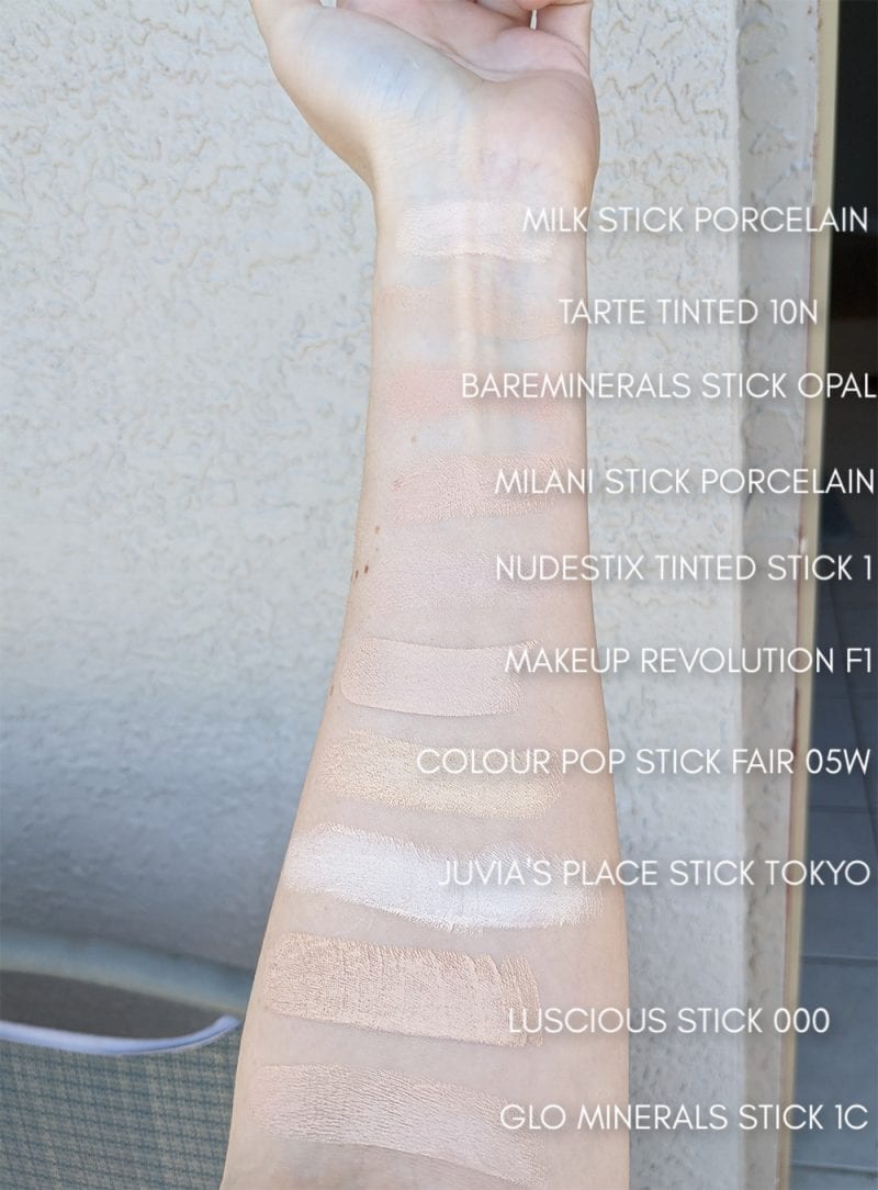 Fair Foundation Swatches