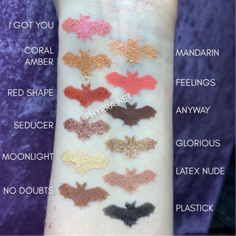 Nabla Coral and Nude Cutie Palette Swatches