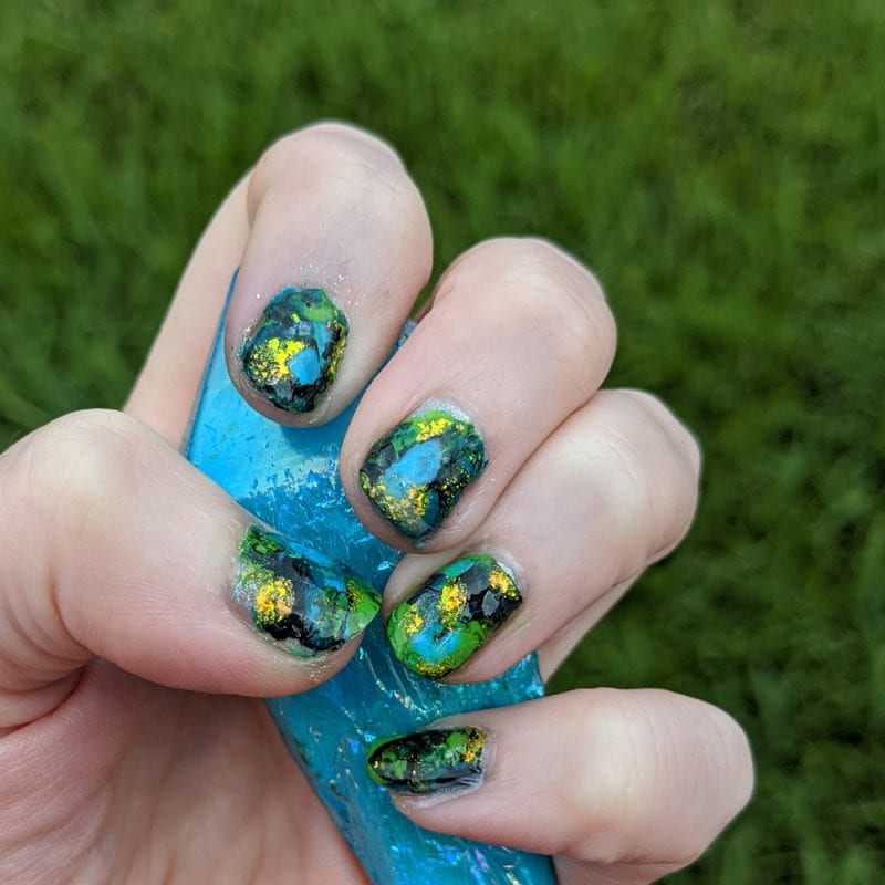 Baroness X Fluid Art Nail Polish - My DIY Fluid Art Manis