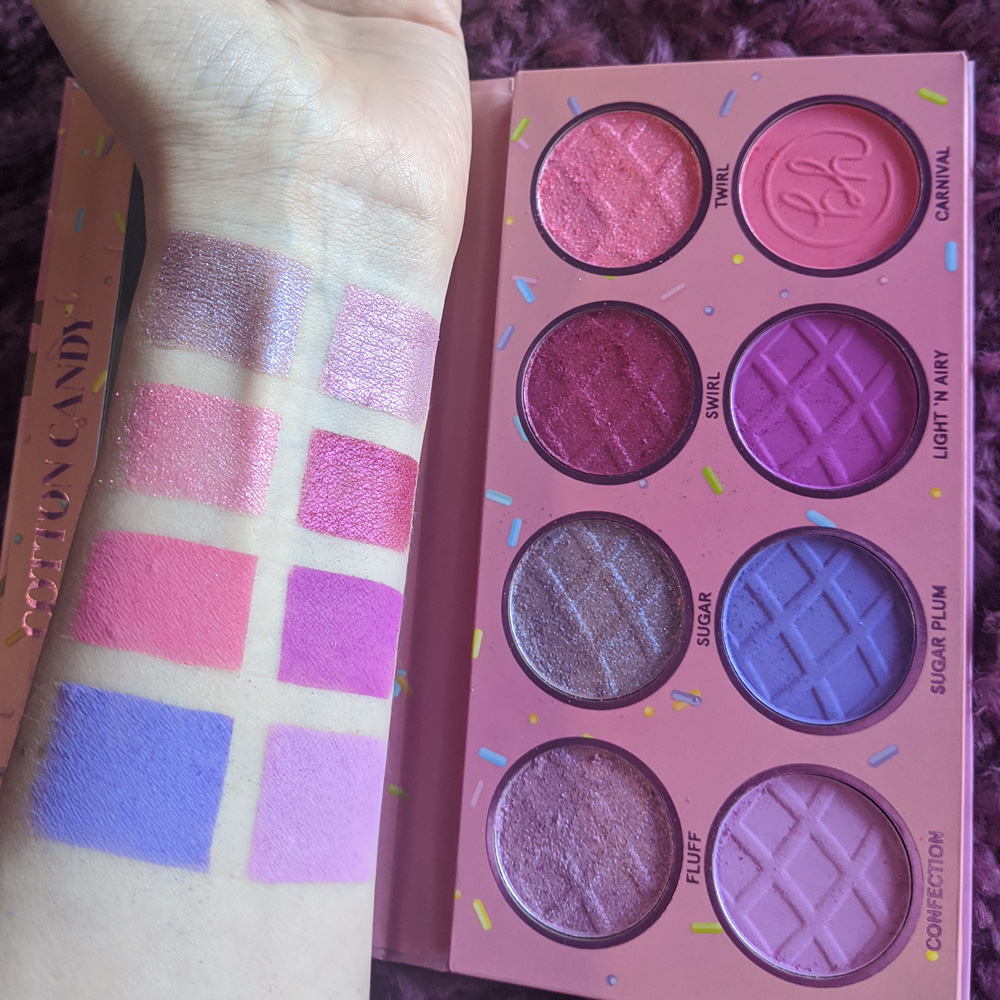 Bh Cosmetics Cotton Candy Palette Review Swatches Look