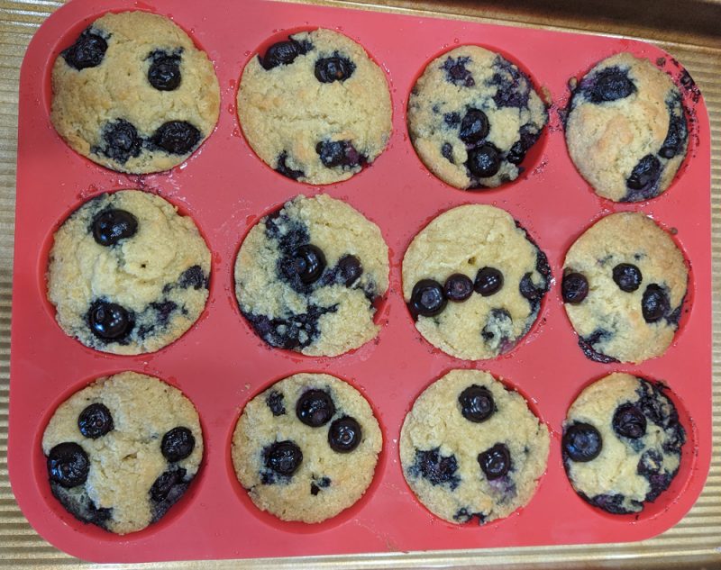 Baked Blueberry Muffins