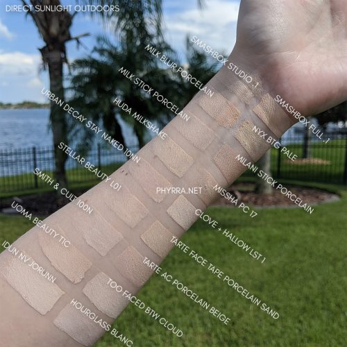 Best Foundation: Very Fair Foundation Swatches