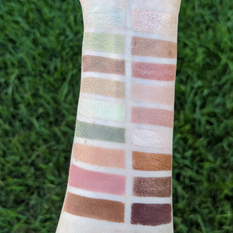 Lime Crime Venus XL 2 Swatches on Pale Skin