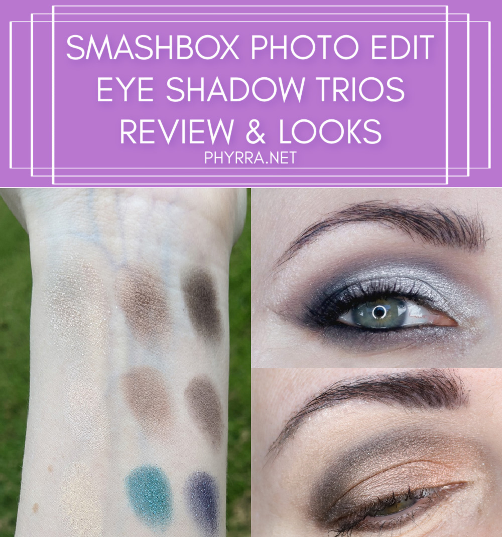 Smashbox Photo Edit Eye Shadow Trios Review and Swatches