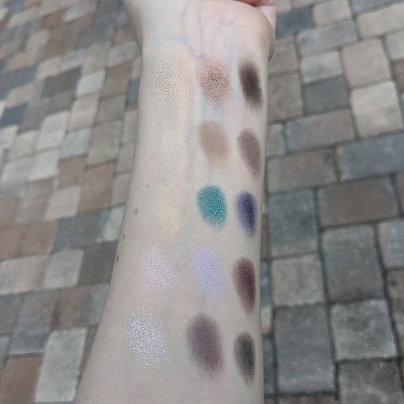 Smashbox Photo Edit Eye Shadow Trios Swatches on Fair Skin