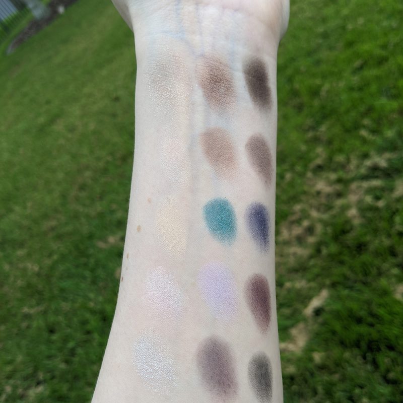 Smashbox Photo Edit Eye Shadow Trios Swatches on Pale Skin