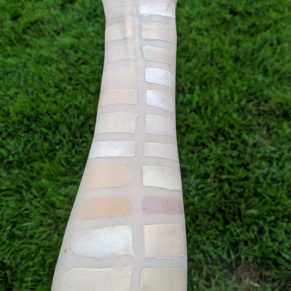 Fair Foundations and Fair Concealers Swatches