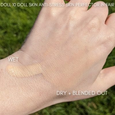 Doll 10 Doll Skin Anti-Stress Skin Perfector Foundation in Fair Swatch